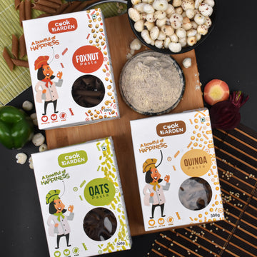 Foxnut, Quinoa & Oats Penne Pasta  | Healthy Pasta | 900g, Pack Of 3